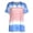 Blue, variant on Spencer Women's Tie Dye Print Short Sleeve T-Shirt Round Neck Summer Casual Loose Blouses Tunic Tops Plus Size "Grey, M"