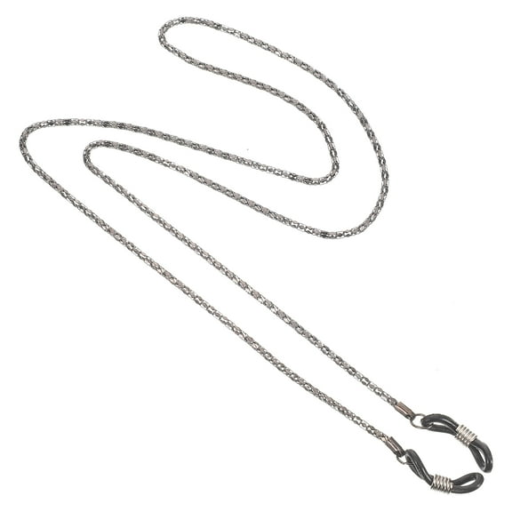 DRAFIDEEP Spectacles Chain 1Pack for Men Women Black Stainless Steel Fashionable Metal Design