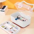 thumbnail image 1 of Xihbxyly Caja de Almacenamiento para Decoración de Uñas, Organizador de Doble Capa de Gran Capacidad, Caja de Herramientas de Plástico Resistente, Ideal para Herramientas de Belleza y Cosméticos, Per, 1 of 7