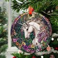 thumbnail image 2 of Ornament Window Hanging, Unicorn Flowers Suncatcher for Doors Home Sun Catchers Decoration and Christmas, Mother's Day Birthday Gifts for Women, Men, and Mom, 2025, Seasonal, 2 of 5