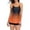 Orange, variant on VBVC Swimsuits for Womens Tankini Two Piece Blouson Swim Tank Top with Shorts Modest Bathing Suits