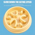 thumbnail image 3 of 1pack Slow Feeder Dog Bowls Anti-Choking Puzzle Dog Food Bowls Anti-Slip Interactive Feeding Slow down Eating Bloat Stop Maze Dishes for All Breeds,Yellow, 3 of 5