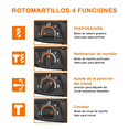 thumbnail image 3 of Rotomartillo electroneumático BLOOSOM Rh910 Naranja y Negro 800W, 3 of 4