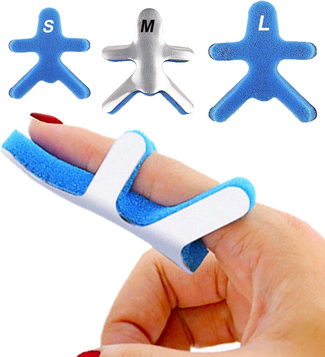 3 Size Finger Splints, Metal Finger Support Finger Knuckle