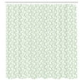 thumbnail image 2 of Ambesonne Natural Shower Curtain, Flower Branches Pattern, 69"Wx84"L, Pale Green and White, 2 of 4