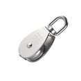 thumbnail image 2 of M25 25mm Stainless Steel Single Wheel Swivel Pulley Block Loading 150KG (Silver), 2 of 9