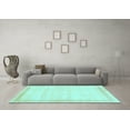 thumbnail image 3 of Ahgly Company Indoor Square Solid Light Blue Modern Area Rugs, 5' Square, 3 of 4