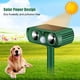thumbnail image 1 of RV Ahuyentador ultrasónico de gatos para jardín, 5 modos, alimentado por USB o energía solar, ahuyentador de gatos con estaca de tierra RV Rojo Verde, 1 of 5