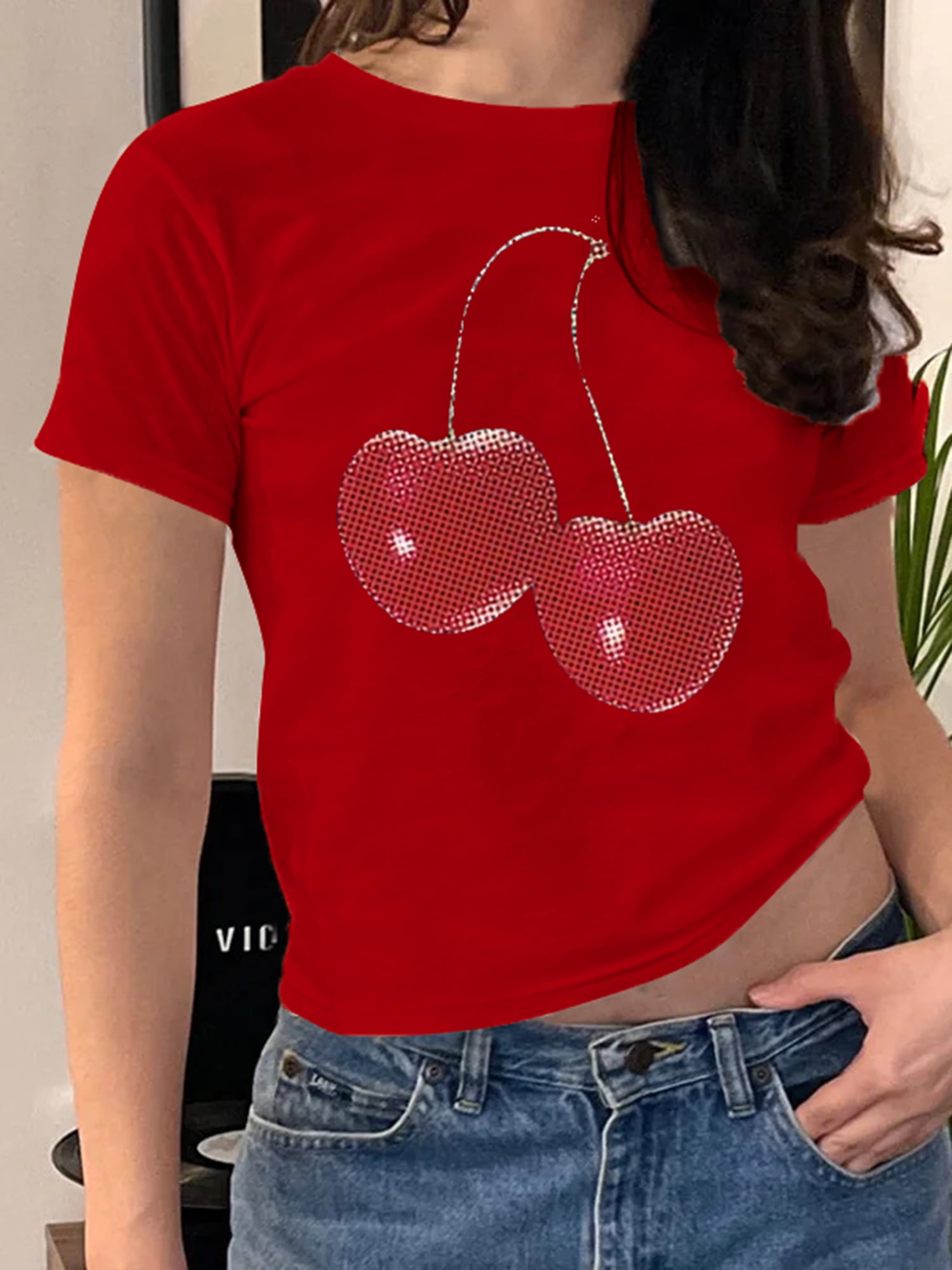 cute red summer tops