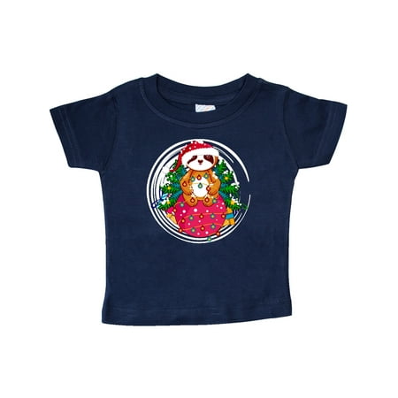 

Inktastic Christmas Sloth Gift Baby Boy or Baby Girl T-Shirt