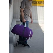 Smart Backpack, Purple/Grey 4-1 Rolling Backpack Luggage Duffel Gym Bag Removable Dolly Laptop Tablet Pocket