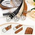 thumbnail image 6 of JASGOOD Women Leather Belts For Jeans Dresses Pants Ladies Waist Belt with Gold Buckle 3 Pack, 6 of 7