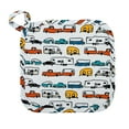 thumbnail image 5 of Life Is Better at The Campsite Red Oven Mitt with Multicolor Pot Holder - Cotton (53260), 5 of 11