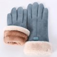 thumbnail image 2 of Guantes de mujer YONGSHENG Otoño Invierno Mitones cálidos peludos dedo completo, 2 of 5