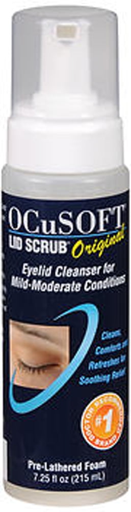 OCuSOFT Lid Scrub Eyelid Cleansing Foam, 7.25 Oz