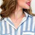 thumbnail image 4 of Little Luxuries Women's 18" Two-Tone Gold Flash Plated Sterling Silver "Faith Hope Love" Pendant Necklace, 4 of 4