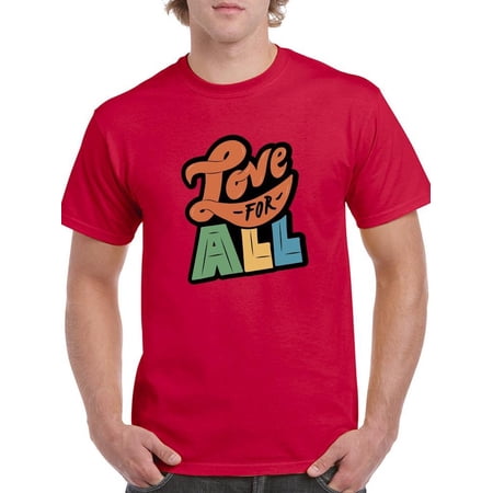 Love For All Banner T-Shirt Men -Smartprints Designs Male Large