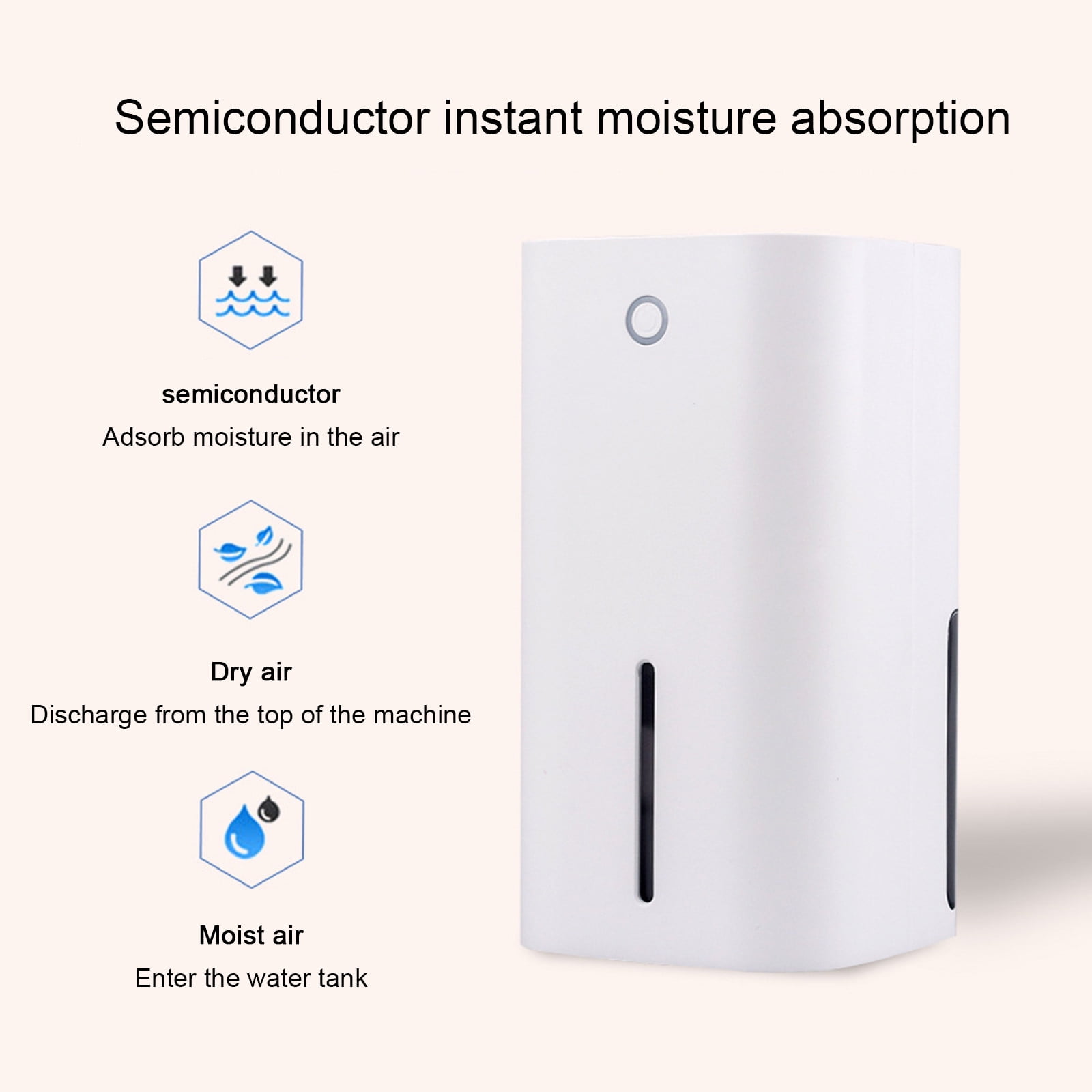 Wovilon Home Appliances Portable Mini Dehumidifier For Home Ultra Quiet Auto Shutoff Dehumidifier For Closet Wardrobe Bedroom Kitchen Basement