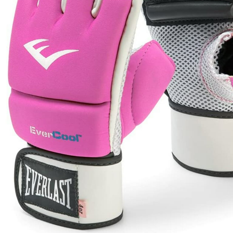 Everlast Evercool Full Wristwrap MMA Kickboxing Gloves Pink