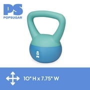 Popsugar 8lb Soft Shell Kettlebell, Blue, Sand Filled