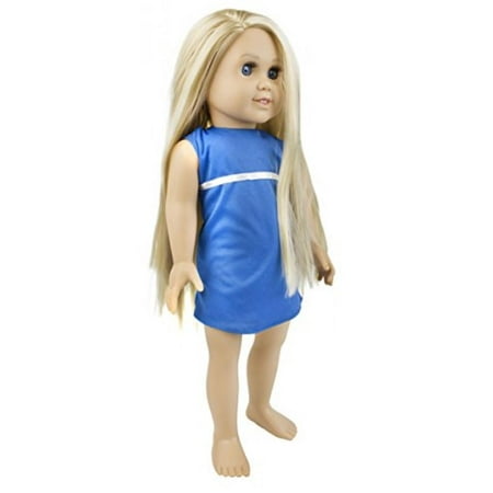 Springfield Collection by Fibre-Craft - Abby Doll Blue Eyes And Blonde Hair- Fits All 18-Inch Dolls - Mix and Match - For Ages 4 and (Best Makeup For Blue Eyes And Blonde Hair)