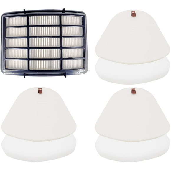 Dttery 3 Prefiltro De Espuma Y Fieltro + 1 Aspiradora Hepa Shark Navigator Lift-Away Nv350 Nv351 Nv352 Nv355 Nv356E Nv357 Nv358 Nv360 Nv370 Nv391 Uv440 Uv490 Uv540 Kit De Filtro De Repuesto Xff350 Xhf