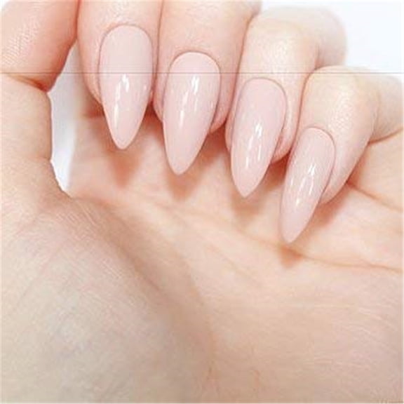 24pz Press On False Nails Fake Nail Salon Full Cover Design for Women Girls Beauty Pointed Gloss Pink