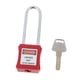 thumbnail image 5 of Candado de seguridad con llave y etiqueta iguales, acero inoxidable PA rojo 2, 5 of 9