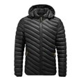 thumbnail image 2 of Sudadera con capucha de algodón a la moda con cremallera de invierno para hombre, chaqueta con bolsillos cálidos, abrigo superior para prendas de vestir Pompotops oipoqjl20832, 2 of 8