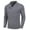 Gray, variant on Men's Shawl Collar Pullover Sweater Slim Fit Casual Button Cable Knit Sweaters