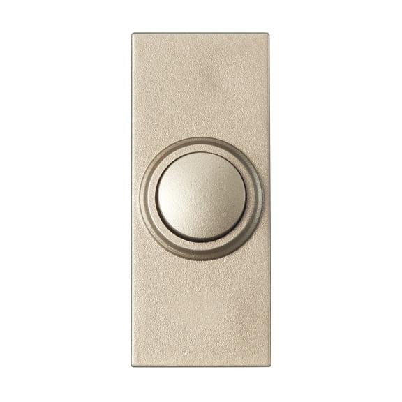 Open Box Globe Electric 91009257 Heath Zenith Wireless Push Doorbell Button - Nickel