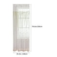 thumbnail image 2 of PENIKOKO 1Pack White Sheer Curtains for Home Decor Free 200x79in, 2 of 8