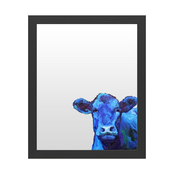 Trademark Fine Art 'Blue Cow' Markerboard by Marion Rose