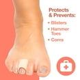 thumbnail image 6 of Zentoes Open Toe Tubes and Gel Lined Corn Toe Sleeves Protectors for Corns, Blisters, Hammertoes 5 Pack, Beige, 6 of 9