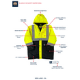 thumbnail image 3 of Buffalo Outdoors® Workwear Class 2 Hi Vis Safety Winter Parka, 3 of 3