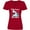 True Red, variant on Inktastic Shark Holly Jawly Christmas Women's V-Neck T-Shirt