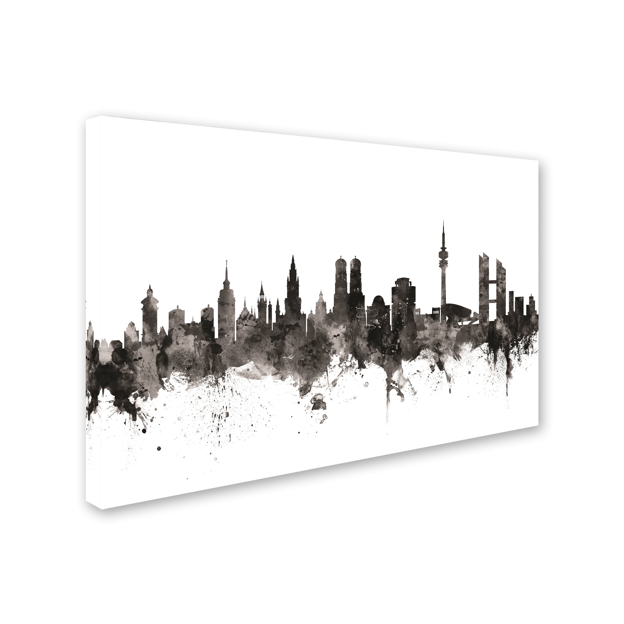 Trademark Fine Art 'Munich Germany Skyline III' Canvas Art by Michael Tompsett
