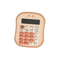thumbnail image 1 of Calculadora pequeña con forma de pan, bonita, robusta, básica, portátil, de 12 dígitos, ideal para el hogar, la escuela primaria, la oficina, los color caramelo, 1 of 8