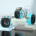 thumbnail image 5 of Air Conditioner Fan,Portable Mini Air Conditioner,USB Rechargeable Mist Fan with 3 Speed Settings,Quiet Desk Cooling Fan,Personal Air Cooler for Home,Bedroom,Travel,Office,Outdoor, 5 of 8