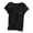 Black#9527, variant on Womens Short Sleeve T Shirts With Built In Bra Solid Color Loose Summer Tops for Women