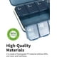 thumbnail image 3 of Pastillero de viaje organizador, caja de almacenamiento de medicamentos portátil, pastilleros separados de gran tamaño con 7 compartimentos, pastillero para medicamentos, 3 of 5