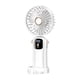 thumbnail image 1 of Ventilador portátil recargable, ligero, plegable a 90 grados, recargable por USB, ventilador de mano, ventilador personal para viajes en interiores. Blanco, 1 of 9