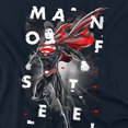 thumbnail image 3 of Superman Man of Steel Poster Kids T Shirt (4) for Toddler Boys and Girls, Navy, 3 of 4