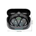 thumbnail image 3 of Out of Ear Open Ear Headphones Outside The Ear Wireless Ear Hanging Bluetooth Headset Ows Over The Ear Open Ear Buds Earbuds Outside The Ear Headphones Bone Air Conduction Earbuds,Black, 3 of 8