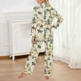 thumbnail image 5 of Bibifish Womens Pajama Sets Western Cowboy & Cactus Printed Long Sleeve Sleepwear Sets Button Down Pj Top With Pants Country-Style Cozy 2 Piece Pj Sets, 5 of 5
