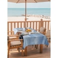thumbnail image 2 of 60x120 Inch Outdoor Tablecloth with Umbrella Hole Zipper Rectangle Beach Lighthouse Rectangular Tablecloths Outside Waterproof Coastal Ocean Sky Birds Oil Painting Patio Table Cover for Picnic Party, 2 of 8