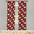 thumbnail image 3 of Ambesonne Fruits Curtains, Cinnamon Sticks, Pair of 28"x84", Cinnamon Red Cream, 3 of 5