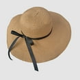 thumbnail image 2 of Besolor Sun Straw Hats for Women, UPF 50+ UV Protection Foldable Bowknot Wide Brim Summer Beach Vacation Hat, 2 of 2