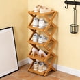 thumbnail image 4 of MKHSQHDG Today's Deals Tier Foldable Shoe Rack Organizer Shelf Space Saving Storage for Entryway Closet Bedroom Corner, 4 of 5