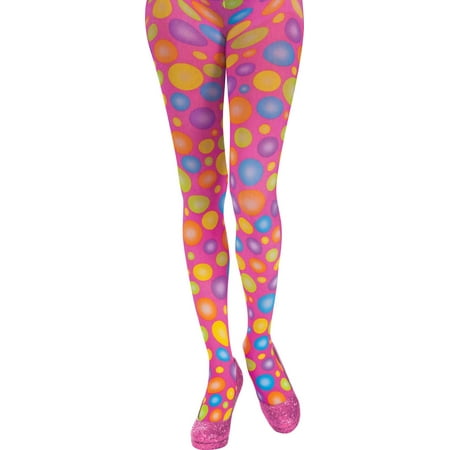 Pink Polka Dot Panties - Women's Circus Sweetie Pink Polka Dot Costume Accessory Clown Pantyhose